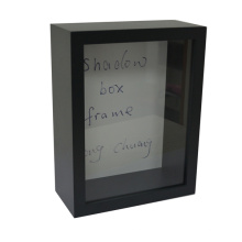 Черная деревянная коробка тени для дома Deco